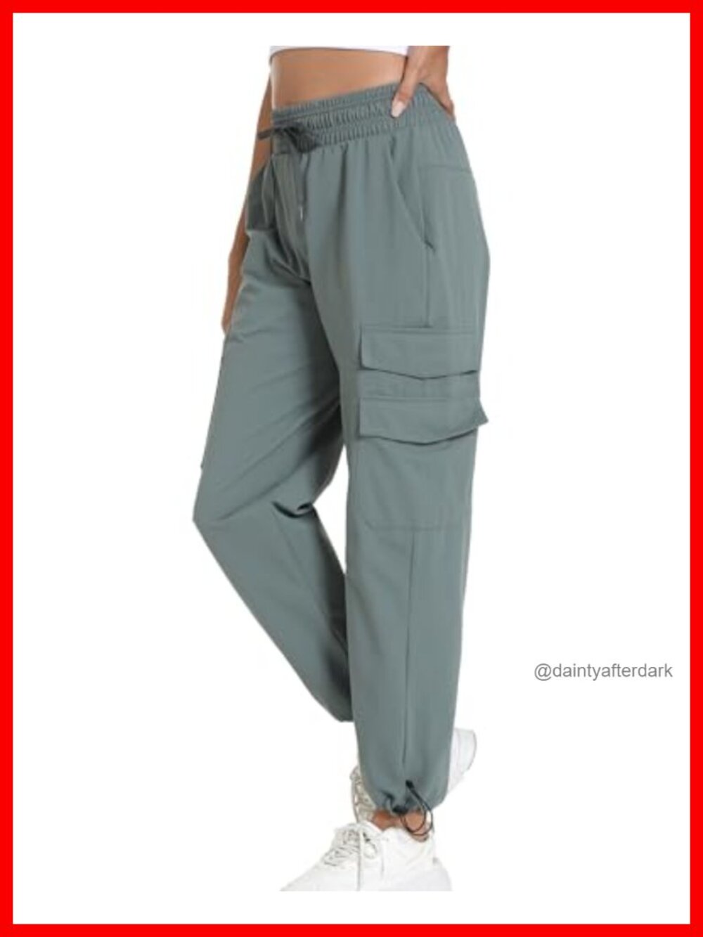 Women's Hiking Cargo Joggers Pants 4 Pockets Lightweight Quick Dry